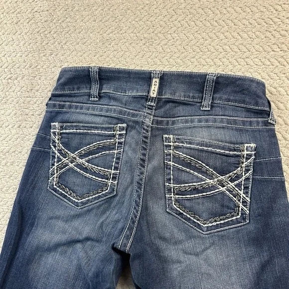 Ariat Jeans Womens 31 L (32x34) Tall Bootcut Mid Rise Western Outdoors Cowgirl - Picture 6 of 16